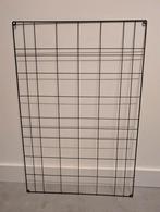 Zwart metalen wandrek met knijpers, Huis en Inrichting, Ophalen, Gebruikt, Overige typen