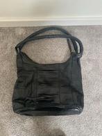 Zwarte leren Zign handtas, Ophalen of Verzenden, Gebruikt, Zwart, Handtas