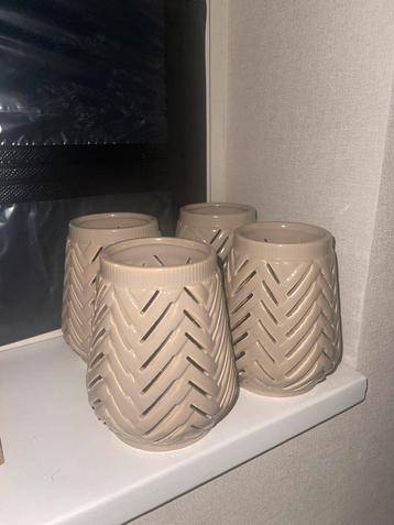 Riviera maison Harringbone votive flax beschikbaar voor biedingen