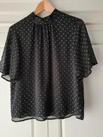 Blouse voor dames, zwart / wit, maat 40, Maat 38/40 (M), H&M, Ophalen of Verzenden, Zo goed als nieuw