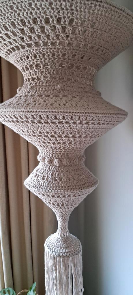 Prachtige Bohemian Fishnet hanger, gehaakt, Huis en Inrichting, Woonaccessoires | Overige, Zo goed als nieuw, Ophalen of Verzenden
