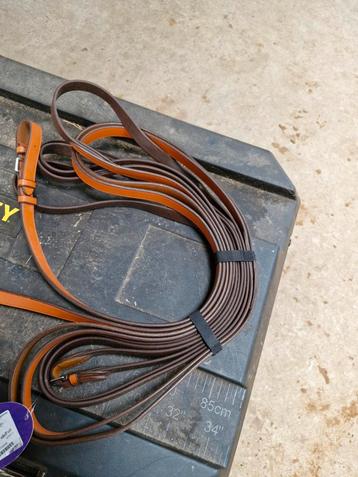 NIEUWE Cognac biothane cob/full leidsels enkelspan. beschikbaar voor biedingen