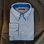 Heren overhemd lange mouw, shirt, Claude Vigo, XL, Blauw, Claude Vigo, Ophalen of Verzenden, Gedragen