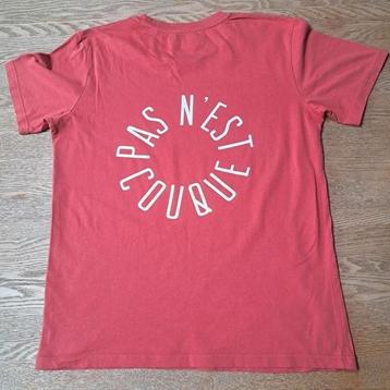 2 tshirts mt.S van Cheaque (Pas n'est couque en Tu te belle) beschikbaar voor biedingen