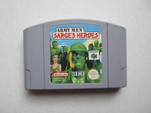 Army Men Sarge's Heroes N64 Nintendo 64, Spelcomputers en Games, Games | Nintendo 64, Avontuur en Actie, 1 speler, Vanaf 18 jaar
