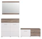 ACTIE Complete hal combinatie Home Wit - Truffel eiken NIEUW, Ophalen of Verzenden, Nieuw, Overige materialen, Minder dan 100 cm