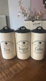 Lauren Ann Hunter koffie thee en suikerpot, Huis en Inrichting, Ophalen, Zo goed als nieuw, Overige materialen, Pot, Bus of Blik