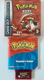 Pokemon Ruby GBA, Hele goede staat (CIB), Spelcomputers en Games, Avontuur en Actie, Verzenden, 1 speler, Zo goed als nieuw