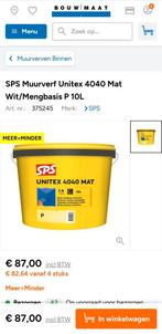Professionele muurverf. nieuw .10 liter.kleur 9010 ., Ophalen