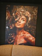 Wandpaneel aluminium vrouw in bos, Ophalen of Verzenden, Nieuw, Minder dan 50 cm, Minder dan 50 cm