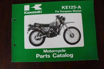 Kawasaki KE125-A7 1980 motorcycle parts catalogue KE 125 - A beschikbaar voor biedingen