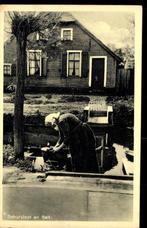 Belt en Schutsloot (Ov), Wasschen aan het water, gelop. 1941, Verzamelen, Ansichtkaarten | Nederland, Verzenden, 1920 tot 1940