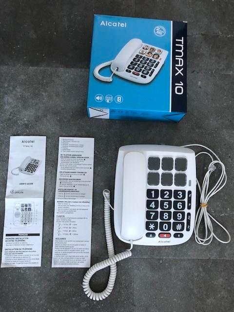 Seniorentelefoon Alcatel TMAX 10, Telecommunicatie, Vaste telefoons | Niet Draadloos, Zo goed als nieuw, Ophalen of Verzenden