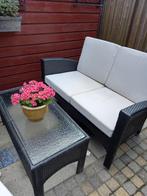 Complete Loungeset - 4 persoons, Tuin en Terras, 4 zitplaatsen, Gebruikt, Ophalen of Verzenden, Bank