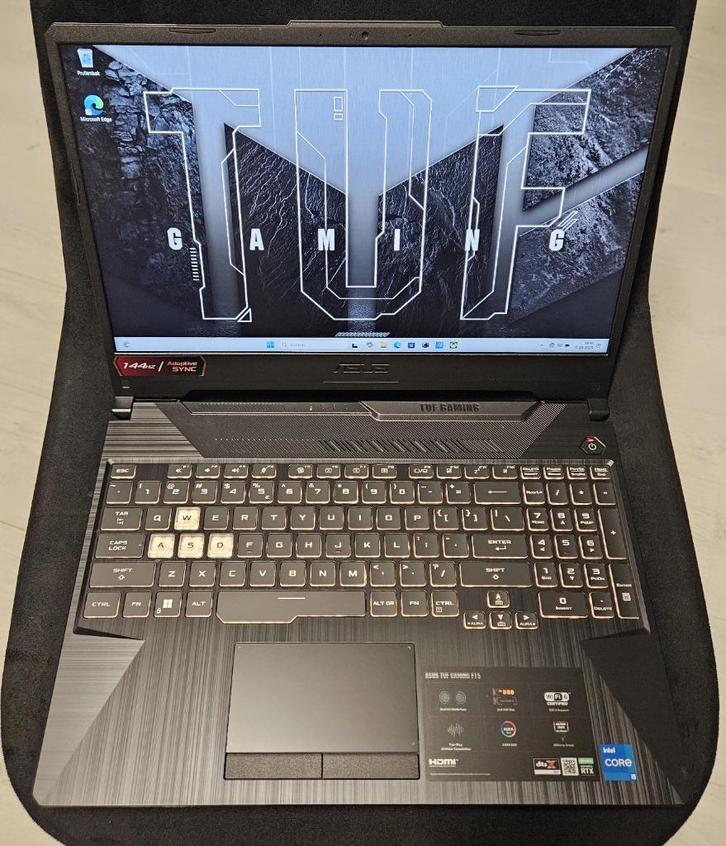 ASUS TUF Gaming F15 Core i5-11400H 2.7GHz 16GB DDR4 512GBSSD, Computers en Software, Windows Laptops, Gebruikt, 15 inch, SSD, 4 Ghz of meer