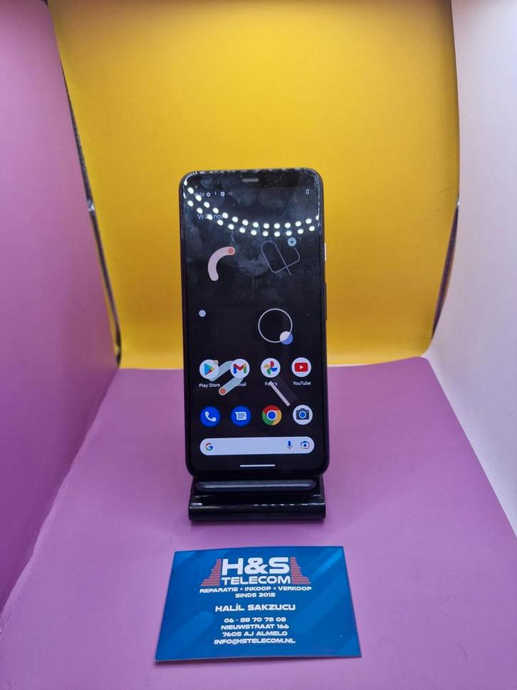 Google Pixel 4XL zwart 64GB 2 jaar garantie alles orgineel, Telecommunicatie, Mobiele telefoons | Overige merken, Ophalen of Verzenden