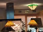Art Deco Tiffany Hanglampen Set, Ophalen