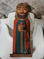 Vintage Houten wijnfles houder, Antiek en Kunst, Ophalen of Verzenden