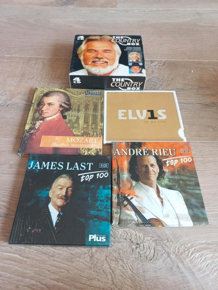 CD Boxsets: Country, Elvis, Mozart, James Last, Rieu, Cd's en Dvd's, Cd's | Overige Cd's, Gebruikt, Boxset, Ophalen of Verzenden