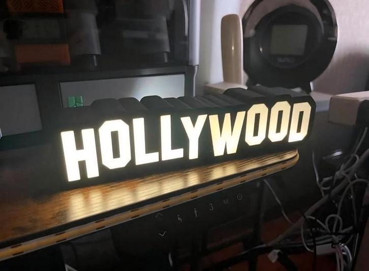 Hollywood Reclamebak LED XXL - Nu €34,95!, Verzamelen, Merken en Reclamevoorwerpen, Ophalen of Verzenden
