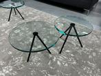 Nieuw Beek Maupertuus Salontafel Glas zwart Design Tafel D50, Rond, Nieuw, Glas, Minder dan 50 cm