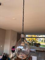 3 Glazen Hanglampen, Huis en Inrichting, Lampen | Hanglampen, Ophalen, Gebruikt, Glas, 50 tot 75 cm