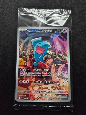 Pokemon SV Promo Team Rocket's Wobbuffet 203 SEALED!
