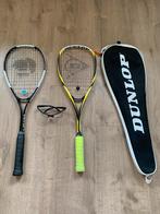 Squashrackets Dunlop Blackstorm en Artengo 100, Sport en Fitness, Squash, Ophalen of Verzenden, Zo goed als nieuw, Racket