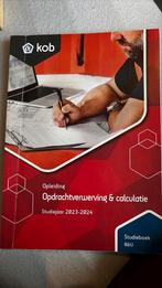 KOB Boek opdrachtverwerving & calculatie, Boeken, Studieboeken en Cursussen, Ophalen of Verzenden, Beta, Zo goed als nieuw, HBO