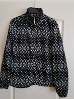 Leuk zwart met witte figuren fleece vest in maat 42 44 L XL, Ophalen of Verzenden, Zo goed als nieuw, Maat 42/44 (L), Zwart