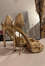 Jimmy Choo goud, Overige kleuren, Ophalen of Verzenden, Zo goed als nieuw, Schoenen met hoge hakken