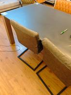 Moderne Glazen Eettafel, Ophalen, 50 tot 100 cm, Zo goed als nieuw, Vijf personen of meer