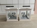 2 nette windlichten 21x21x21, Ophalen, Wit, Zo goed als nieuw, Minder dan 25 cm