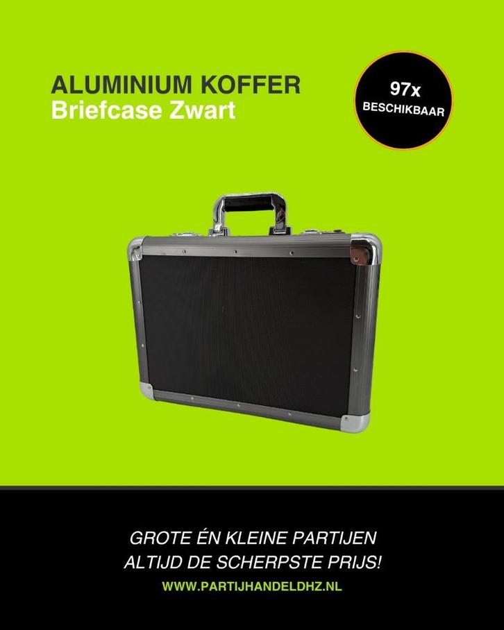 Briefcase Aluminium Zwart, Sieraden, Tassen en Uiterlijk, Tassen | Schoudertassen, Nieuw, Overige merken, Zwart, Ophalen