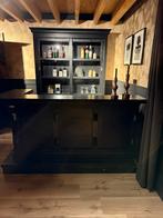 Hoekbar / bar set zwart toog man cave kroeg cafe luifel bar, Huis en Inrichting, Barren, Ophalen of Verzenden, Gebruikt