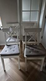 Eetkamerstoelen, Ophalen, Gebruikt, Wit, Vier