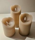 Rustieke LED kaarsen met timer functie (set van 3 groottes), Huis en Inrichting, Woonaccessoires | Kandelaars en Kaarsen, Overige materialen