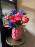 Setje Zijden bloemen in vaas Compleet -10%💕, Ophalen of Verzenden, Nieuw