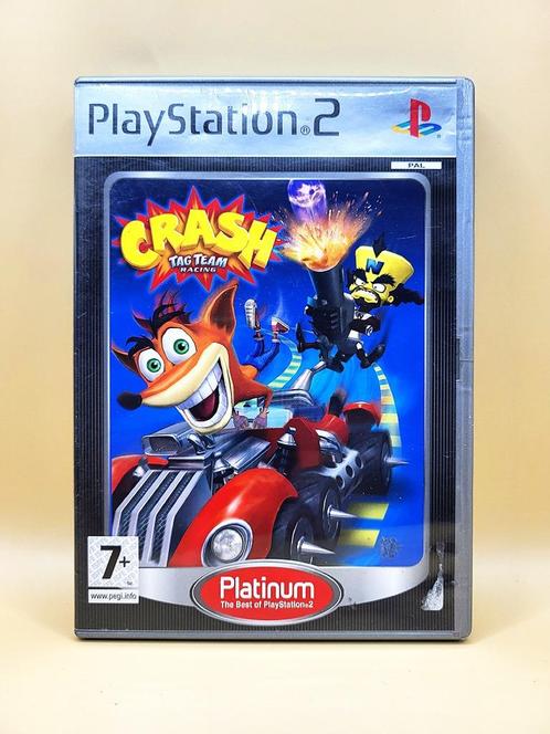 Crash Tag Team Racing PS2, Spelcomputers en Games, Games | Sony PlayStation 2, Zo goed als nieuw, Racen en Vliegen, 3 spelers of meer