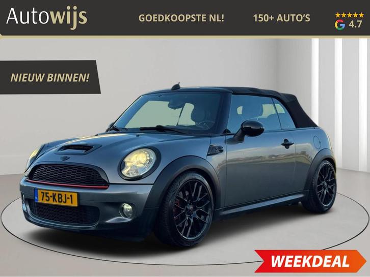 Mini Mini Cabrio 1.6 Cooper S Chili|XENON|174PK|Union JACK|L, Auto's, Mini, Bedrijf, Te koop, Cabrio, ABS, Airbags, Airconditioning