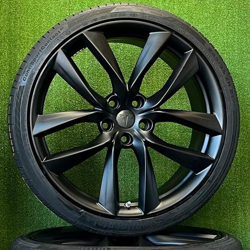 Originele 21 inch Tesla Model S Arachnid velgen met banden, Auto-onderdelen, Banden en Velgen, Banden en Velgen, Zomerbanden, 21 inch