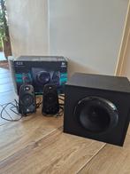 Stereo speakers + subwoofer logitech, Audio, Tv en Foto, Stereo-sets, Ophalen of Verzenden, Zo goed als nieuw, Speakers, Overige merken
