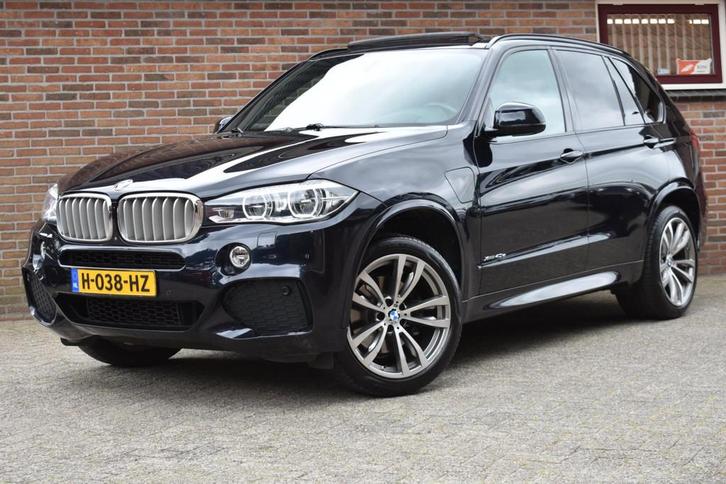 BMW X5 XDrive40e High Executive '15 MOTOR SCHADE Pano Leder, Auto diversen, Schadeauto's, BMW, Automaat, Hybride Elektrisch/Benzine
