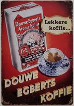 Douwe Egberts koffie wandbord reclamebord van metaal deco, Reclamebord, Info@deconoord.nl, Deco Noord, Nieuw