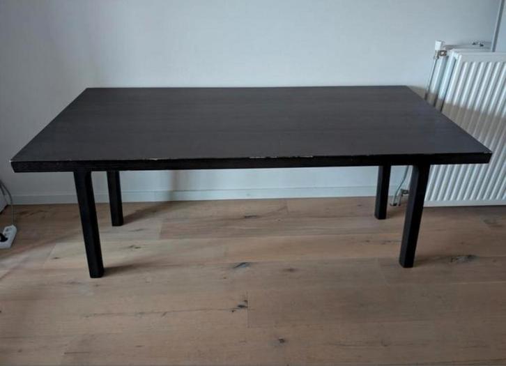 Black table - only 40 €, Huis en Inrichting, Tafels | Eettafels, Zo goed als nieuw, 50 tot 100 cm, Rechthoekig, Ophalen