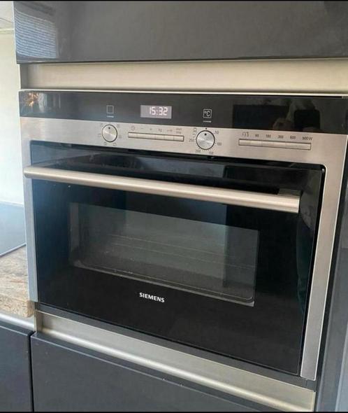 Siemens HB84K552 inbouw combimagnetron met oven goed lezen, Witgoed en Apparatuur, Ovens, Zo goed als nieuw, Oven met grill, 45 tot 60 cm