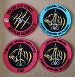 4 Patches Luchtmacht Polen F-16 Red Flag - 2 Eskadra Obslugi, Verzamelen, Luchtvaart en Vliegtuigspotten, Verzenden, Zo goed als nieuw