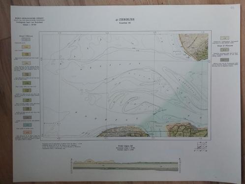 123 / Geologische kaart (1943) 42 Zierikzee kwartblad III, Boeken, Atlassen en Landkaarten, Zo goed als nieuw, Landkaart, Nederland