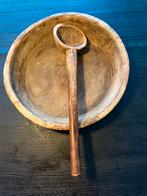 Houten bak met lepel - Decoratief, Ophalen