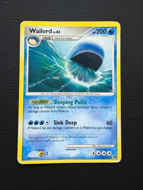 Wailord #30 Pokemon Great Encounters, Hobby en Vrije tijd, Verzamelkaartspellen | Pokémon, Zo goed als nieuw, Losse kaart, Ophalen of Verzenden